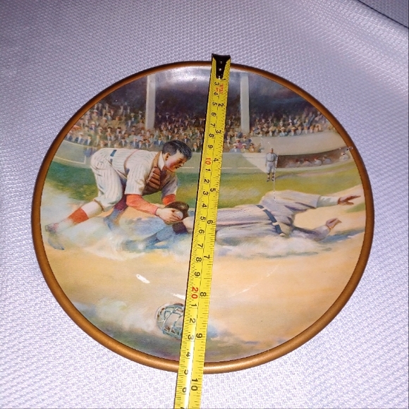 Antique Vienna Art Tin Plate Baseball Circa 1920s Collectible 10" Plate - Picture 5 of 6